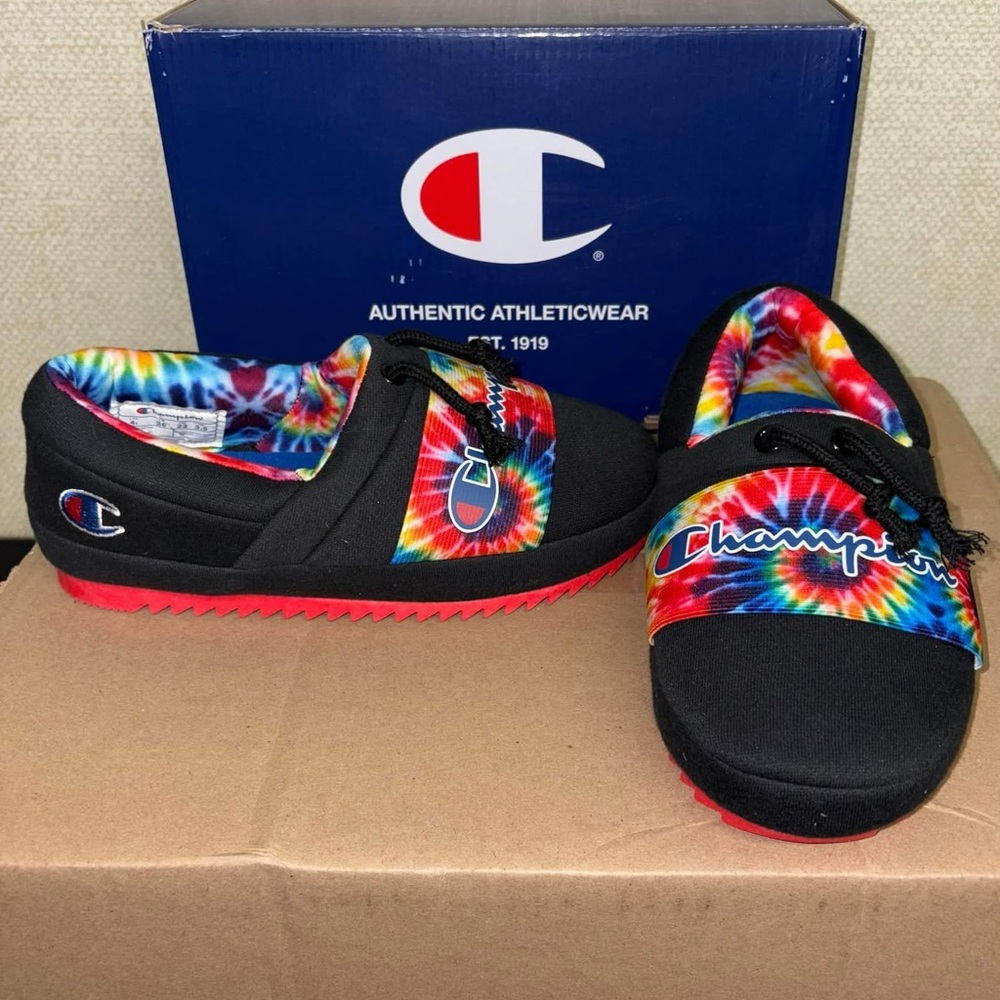 Champion Tie Dye Hard Sole Slipper